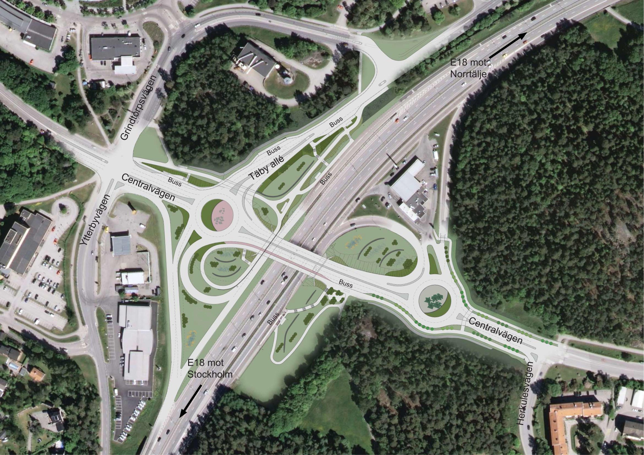 GRANSKNINGSHANDLING Vägplanbeskrivning E18 Tpl Roslags-Näsby