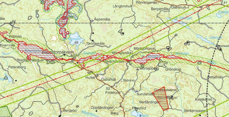 3 Bakgrund tidigare samråd i ärendet I samrådsunderlag, daterat maj 2014, presenterades flera utredningsområden inom vilka Svenska kraftnät föreslog att anlägga den planerade ledningen mellan
