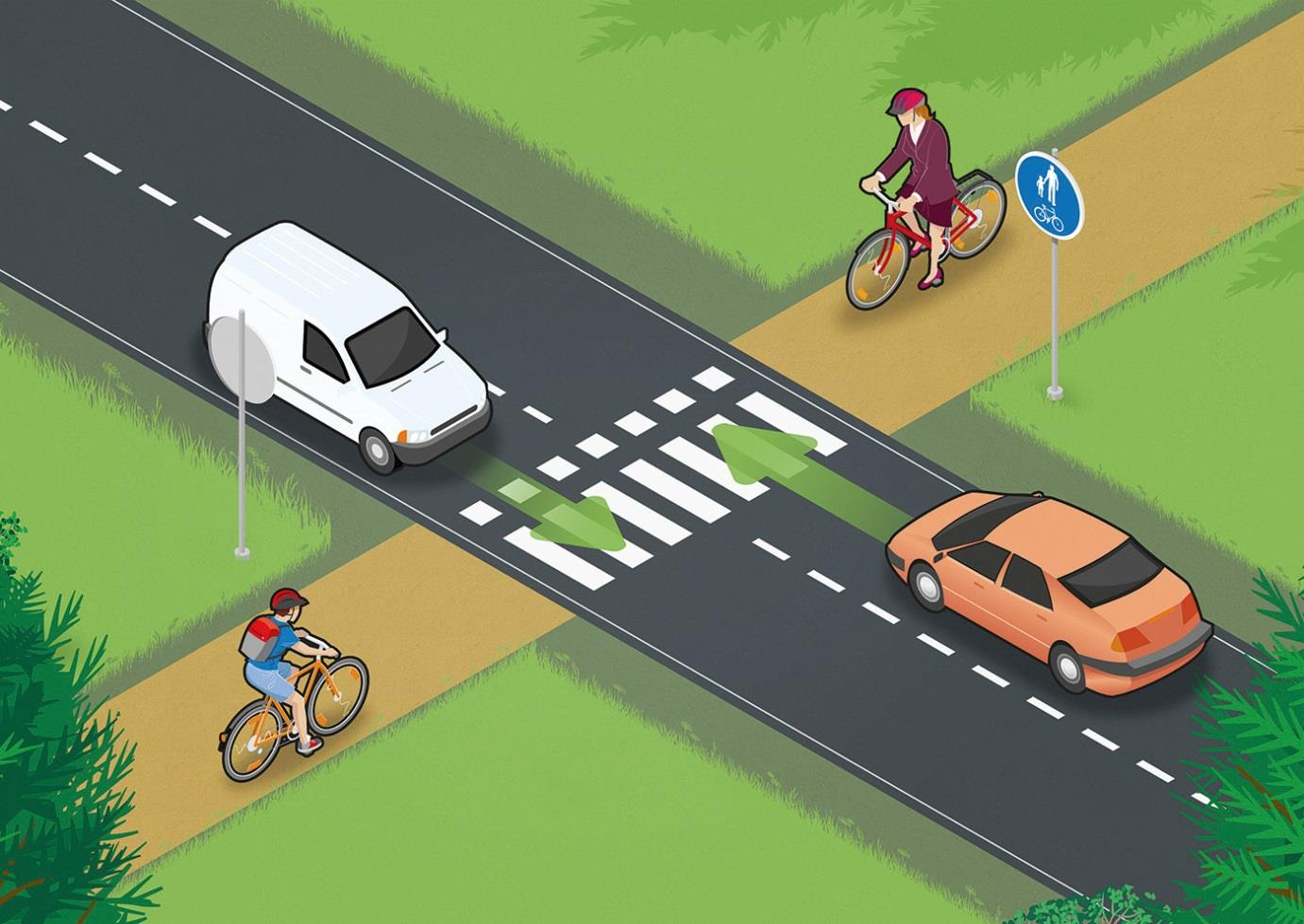 2 fortlöpande förbättra infrastrukturens säkerhet. Programmet för främjande av cykling innehåller allmänna riktlinjer för detta.