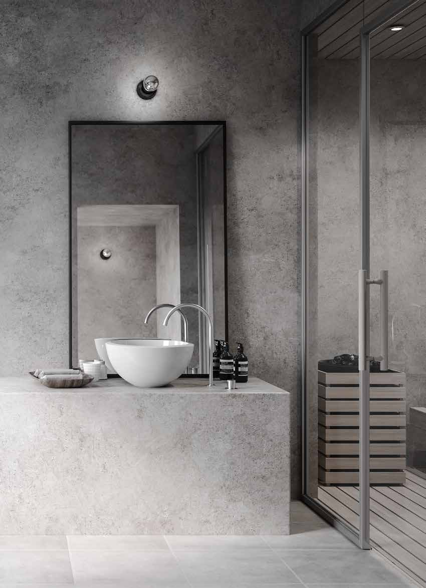 VÄGGDUCH VÄTKUTERIEN VÄGGDUCHAR Du som har utrymme i ditt badrum kan skapa en öppen dusch mitt på väggen som man kan kliva direkt in
