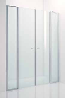 NICHDUCH KÄRGÅRDERIEN KÅLÖ y Två raka infällbara dörrar med två fasta sidoglas. y Underhållsfria gångjärn som lyfter dörrarna 5 mm när de öppnas.