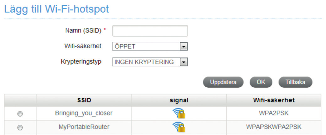 Anslut till internet via annat WiFi nät - AP Station Mode 1. Logga in på administratörssidan. 2. Klicka på Inställningar > AP-anslutning. 3. Ställ in AP-anslutning och Prioriterade nätverk.