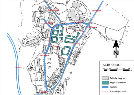 5 Beräkningsförutsättningar Beräkningar av trafikbuller har utförts enligt den samnordiska beräkningsmodellen, reviderad 1996. (Naturvårdsverkets rapport 46