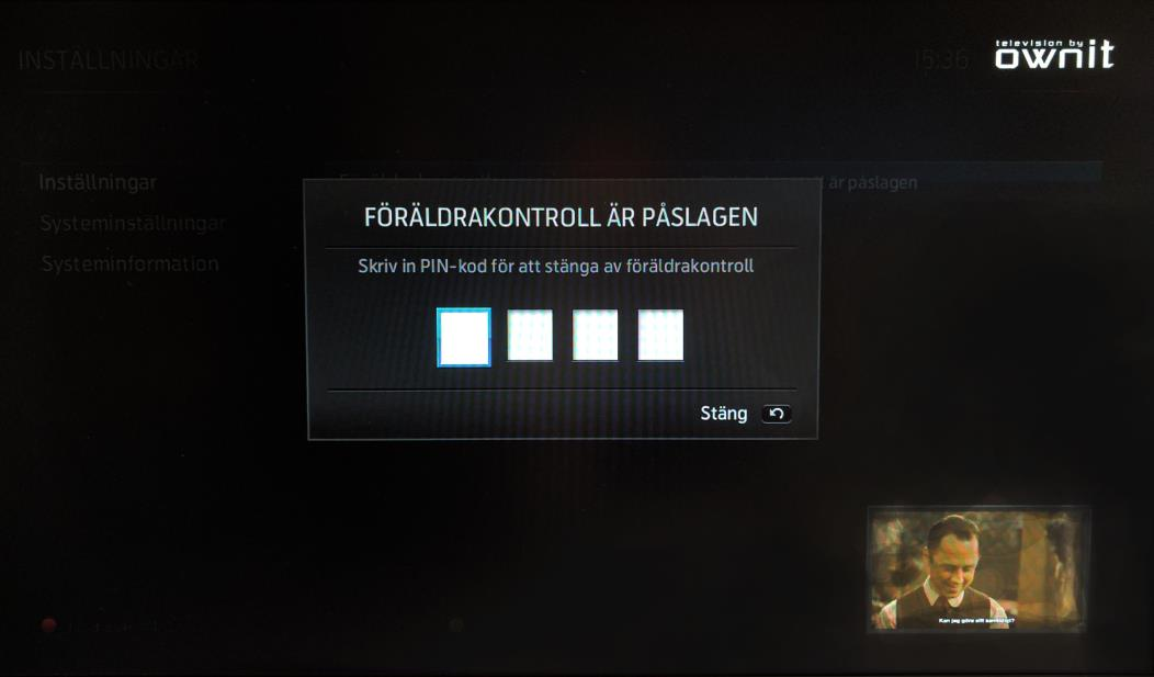 Föräldrakontroll Sid 18 10. Föräldrakontroll Håll koll på barnen För att barn eller ungdomar inte ska komma åt material som är olämpligt för dem kan du sätta föräldrakontroll på din tv-box.