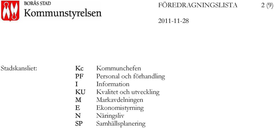 förhandling Information Kvalitet och utveckling