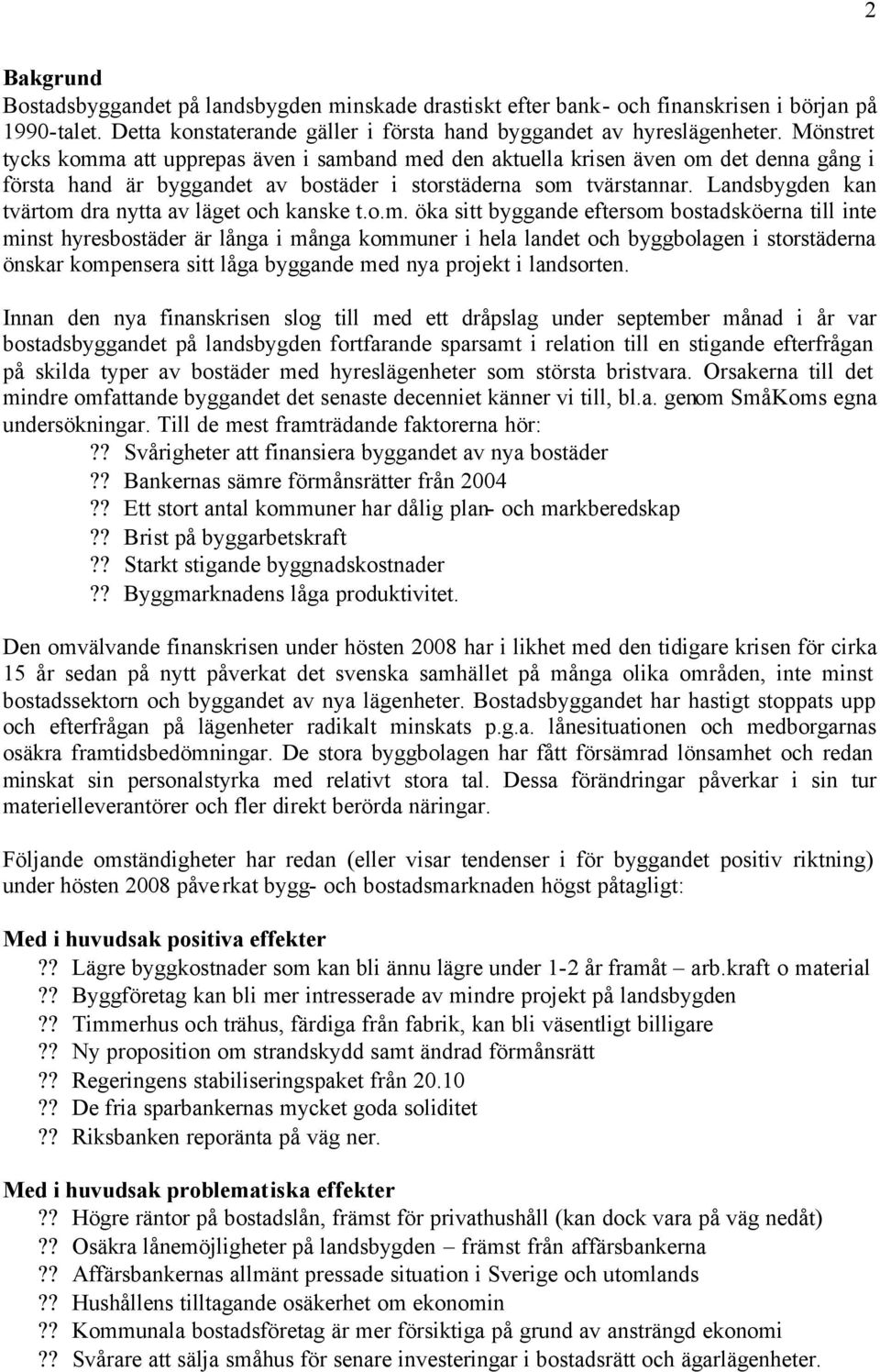 Landsbygden kan tvärtom 