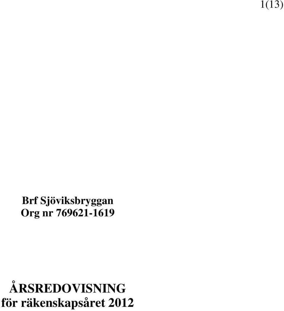 Org nr