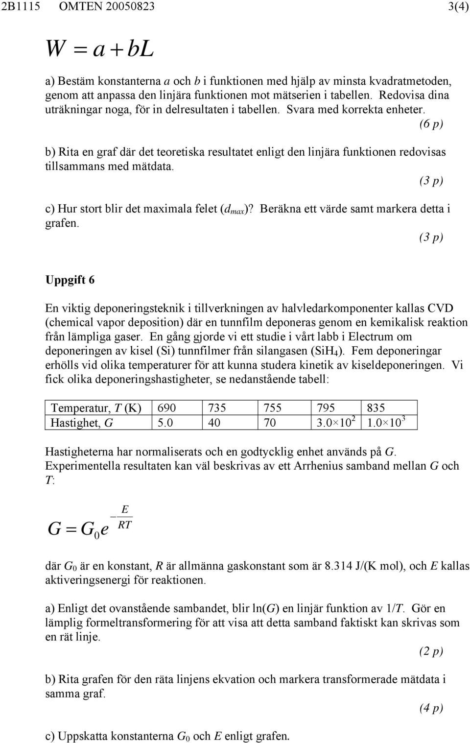 ( p) c) Hur stort blr det mamala felet (d ma )? Beräkna ett värde samt markera detta grafen.