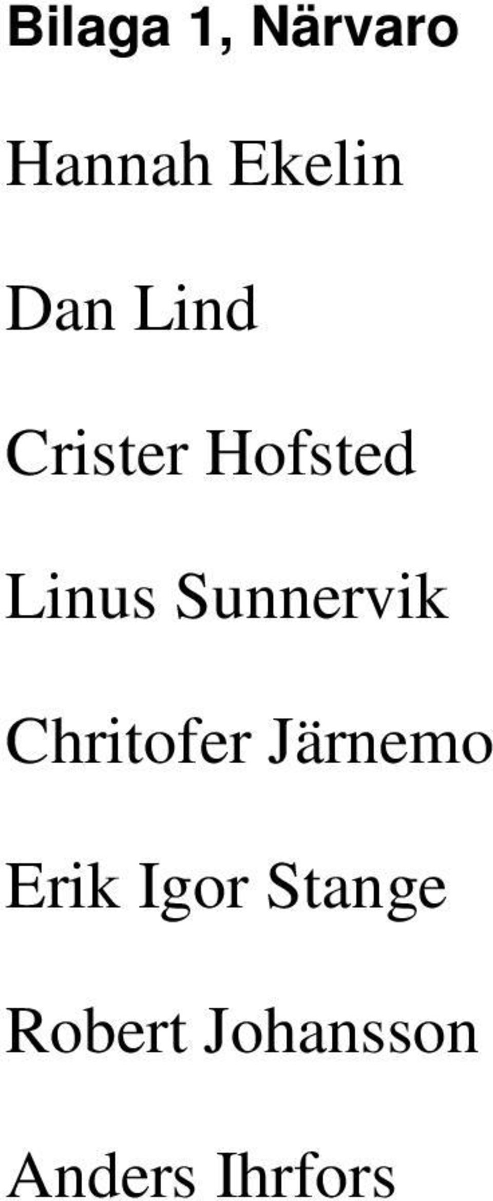 Sunnervik Chritofer Järnemo Erik