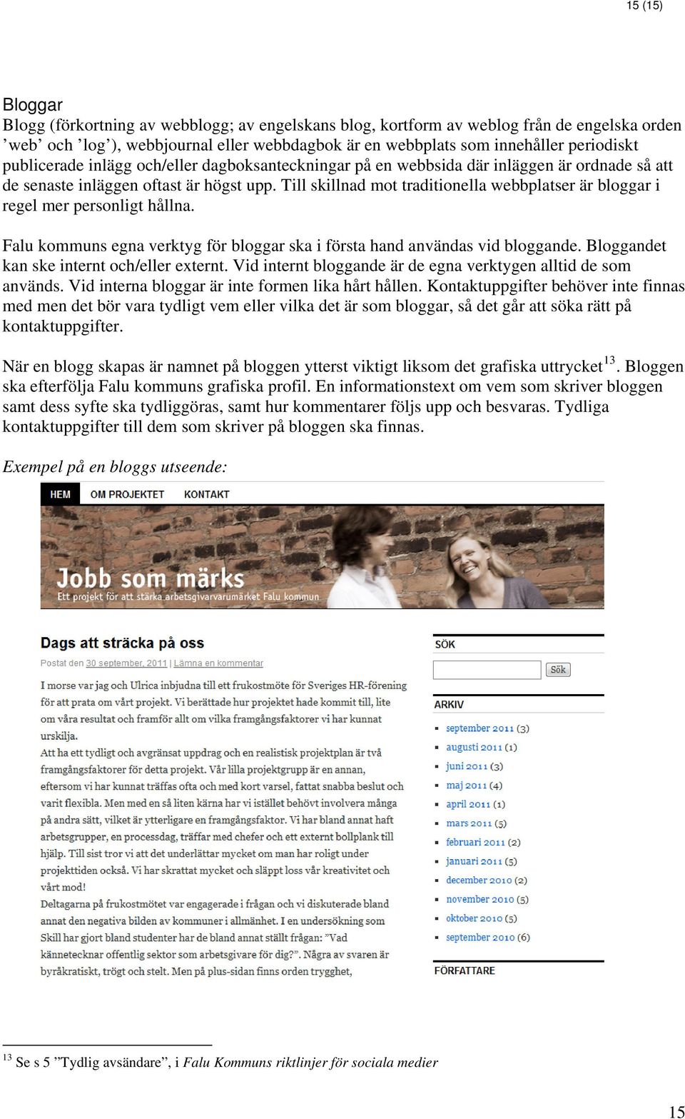 Falu kommuns riktlinjer för användning av sociala medier - PDF Free Download