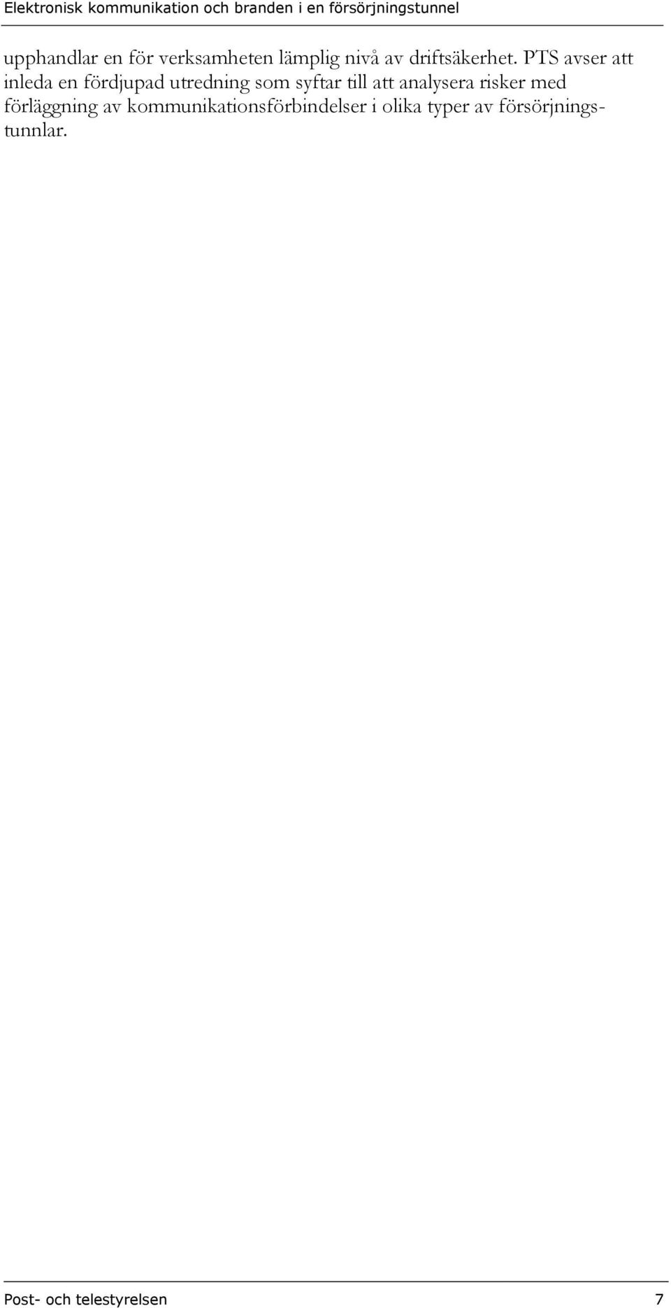 att analysera risker med förläggning av