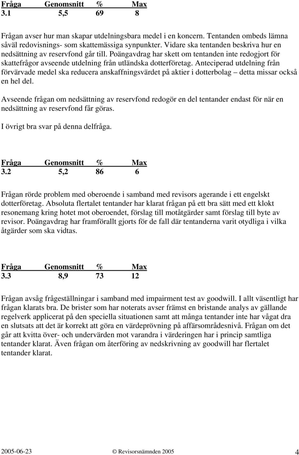 Anteciperad utdelning från förvärvade medel ska reducera anskaffningsvärdet på aktier i dotterbolag detta missar också en hel del.