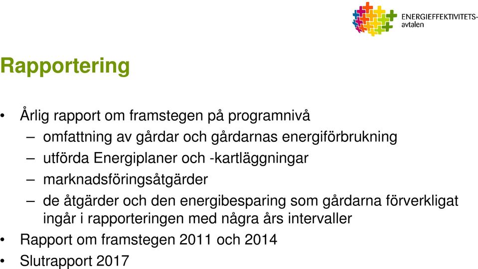 marknadsföringsåtgärder de åtgärder och den energibesparing som gårdarna