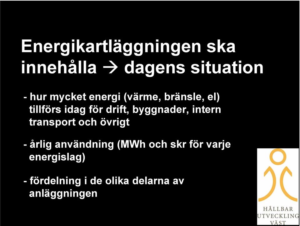 intern transport och övrigt - årlig användning (MWh och skr för