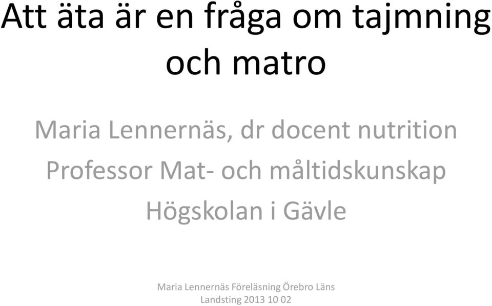 docent nutrition Professor Mat-
