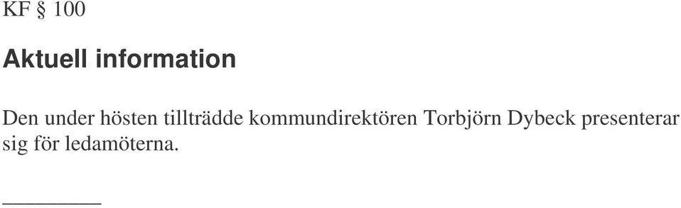kommundirektören Torbjörn