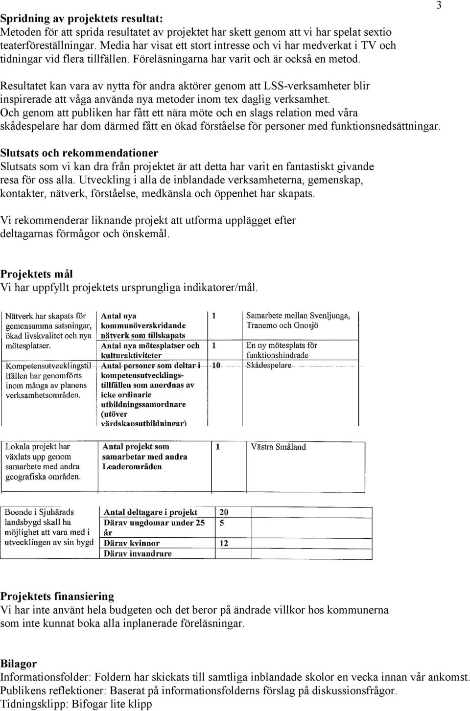3 Resultatet kan vara av nytta för andra aktörer genom att LSS-verksamheter blir inspirerade att våga använda nya metoder inom tex daglig verksamhet.