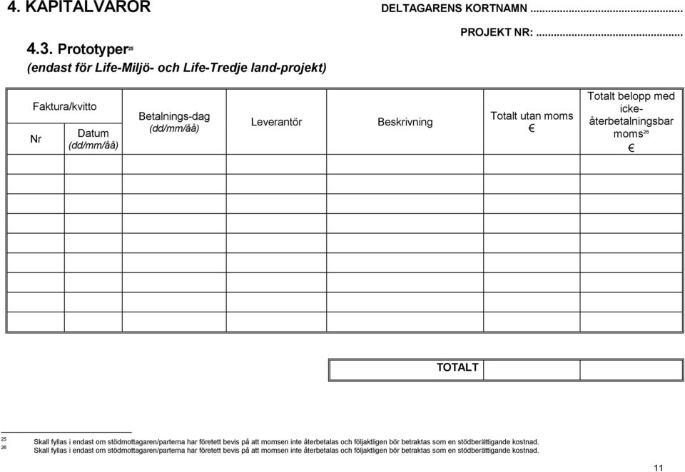 land-projekt) PROJEKT NR:.