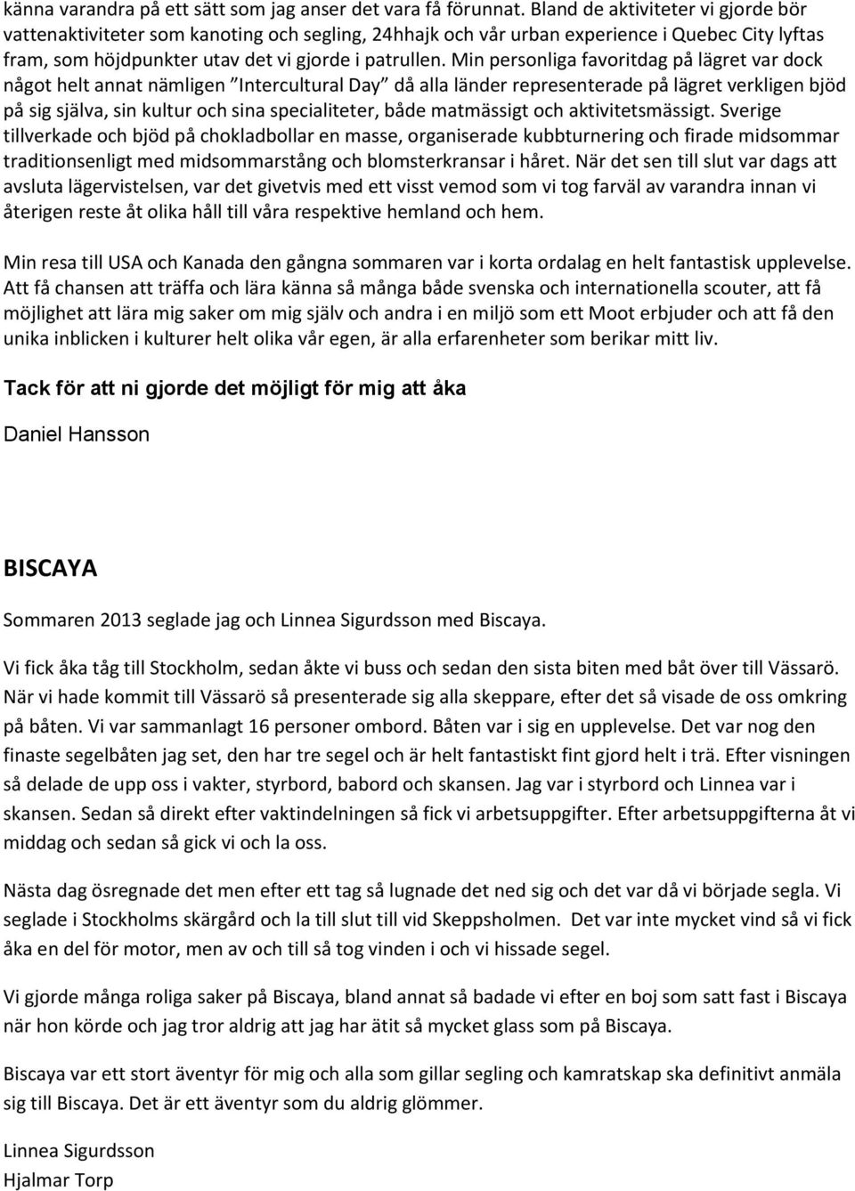 Min personliga favoritdag på lägret var dock något helt annat nämligen Intercultural Day då alla länder representerade på lägret verkligen bjöd på sig själva, sin kultur och sina specialiteter, både