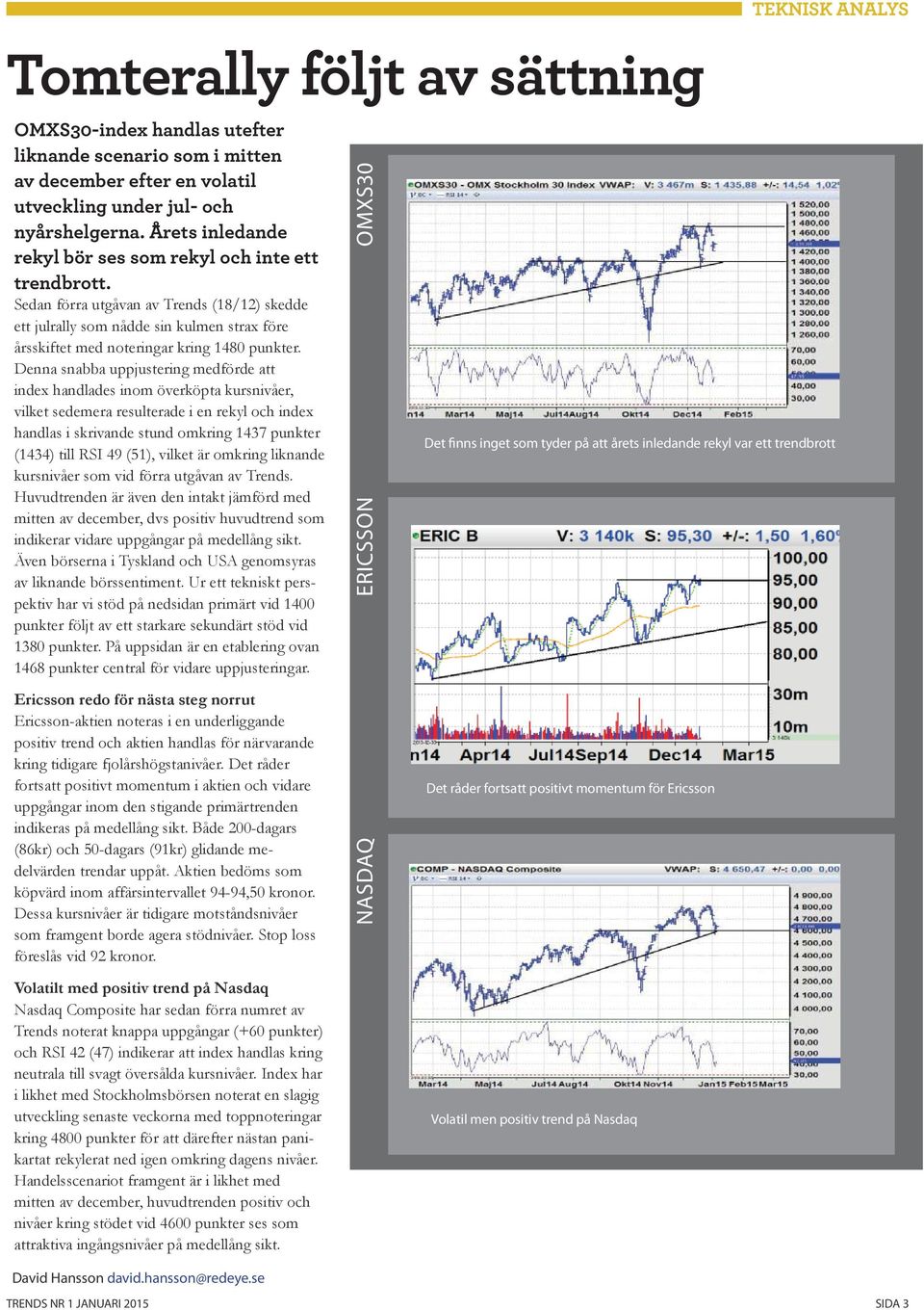 Denna snabba uppjustering medförde att index handlades inom överköpta kursnivåer, vilket sedemera resulterade i en rekyl och index handlas i skrivande stund omkring 1437 punkter (1434) till RSI 49