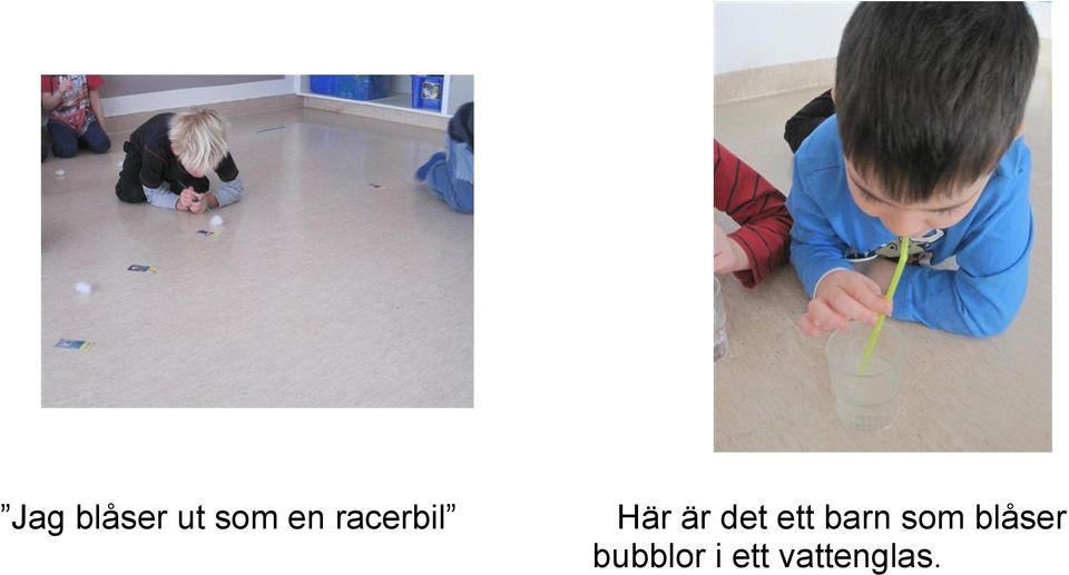 ett barn som blåser