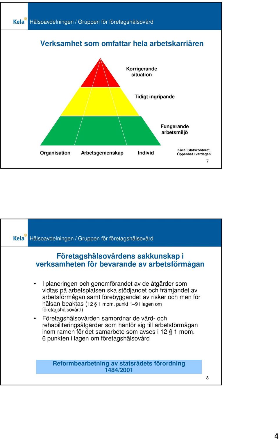 och främjandet av samt förebyggandet av risker och men för hälsan beaktas (12 1 mom.