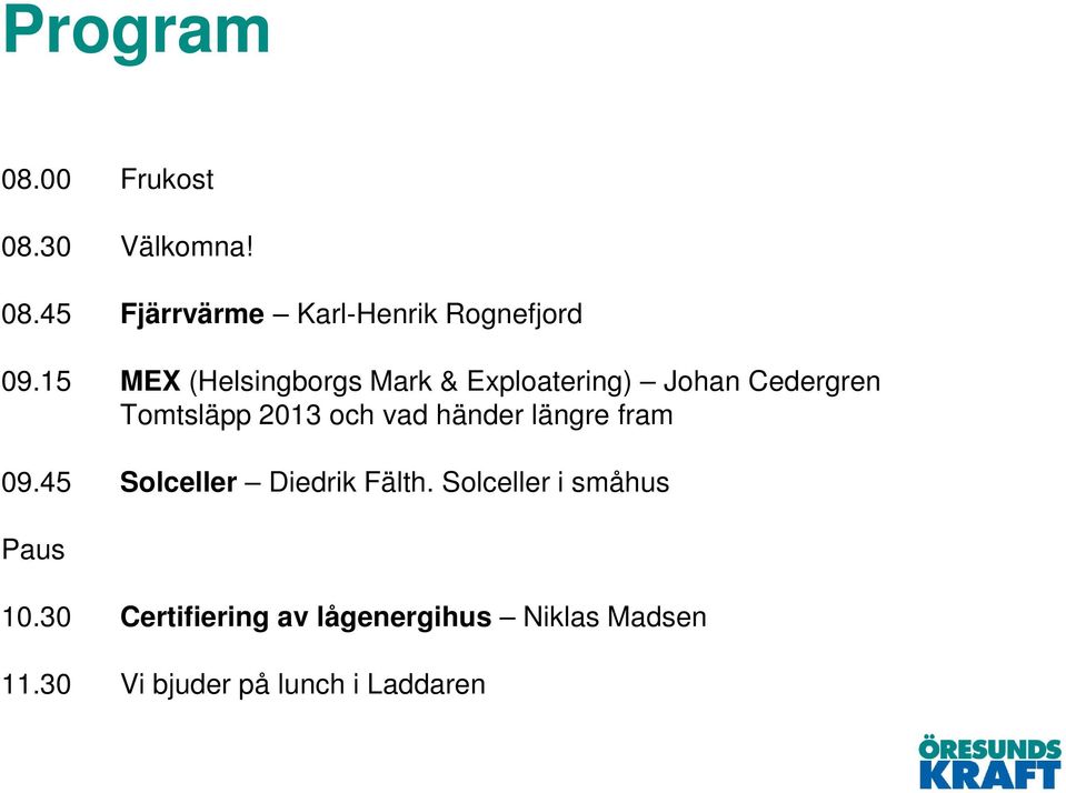 vad händer längre fram 09.45 Solceller Diedrik Fälth.