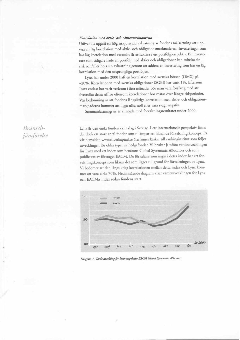 En investerare som tidigare hade en portfölj med aktier och obligationer kan minska sin risk ochleller höja sin avkastning genom att addera en investering som har en låg korrelation med den