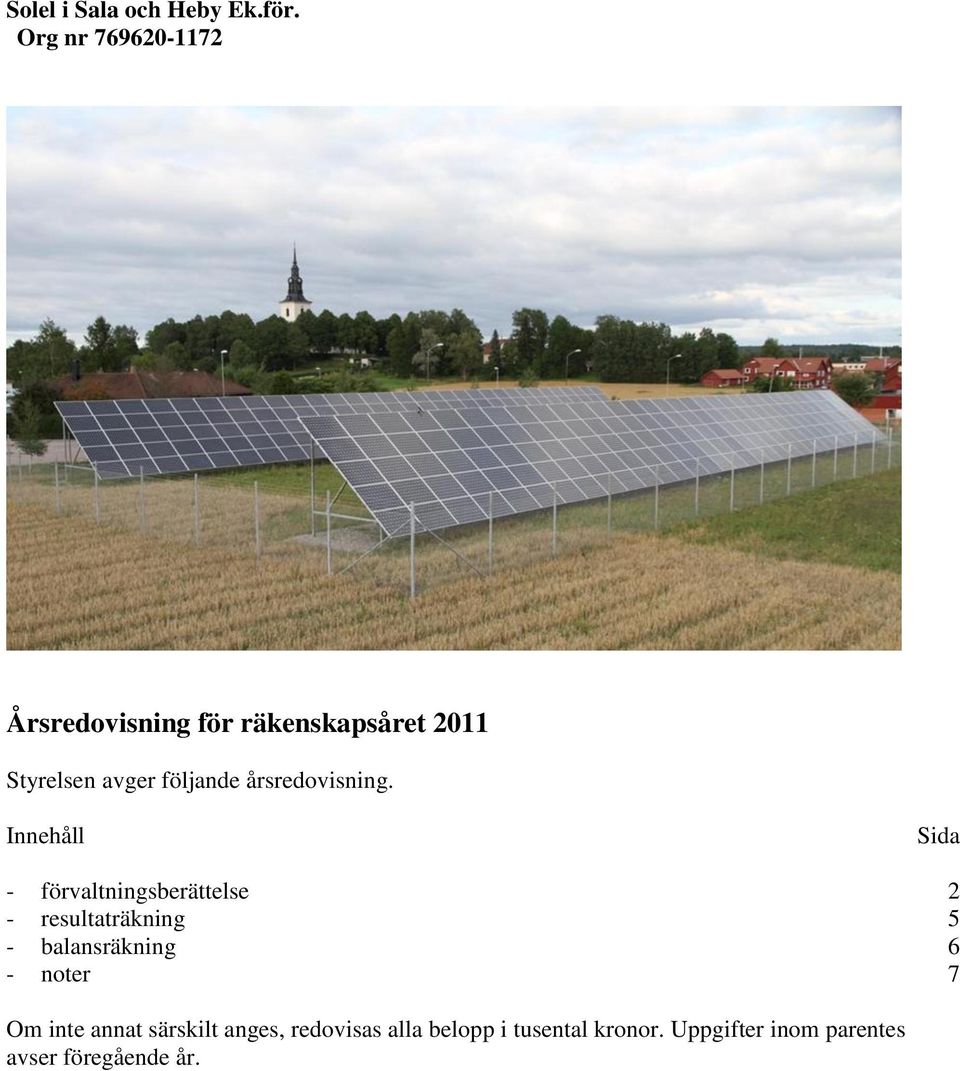årsredovisning.