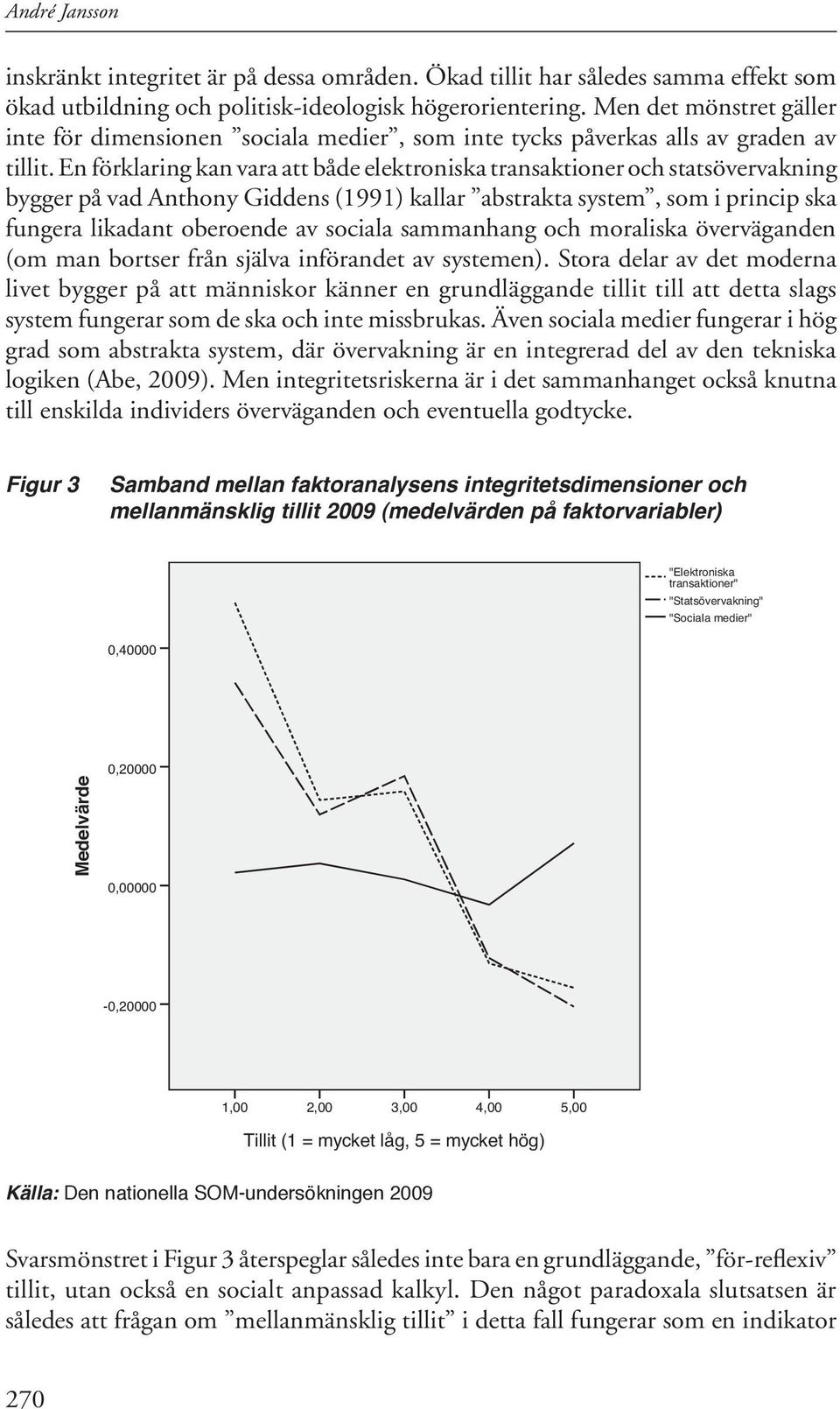 En förklaring kan vara att både elektroniska transaktioner och statsövervakning bygger på vad Anthony Giddens (1991) kallar abstrakta system, som i princip ska fungera likadant oberoende av sociala