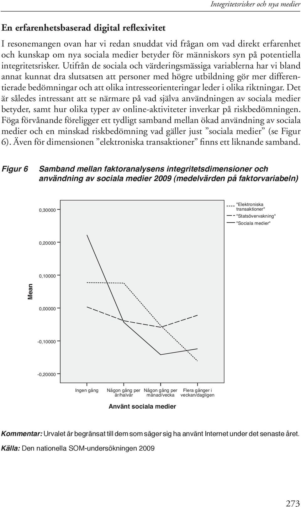Utifrån de sociala och värderingsmässiga variablerna har vi bland annat kunnat dra slutsatsen att personer med högre utbildning gör mer differentierade bedömningar och att olika intresseorienteringar