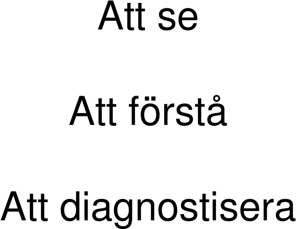 förstå 