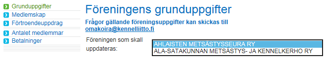 31.8.2016 3(10) Allmänt Verksamhetsanmälan kan ges elektroniskt i Kennelklubbens Omakoira-tjänst.