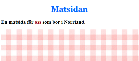 Använda <span> i html Använda stilmall för att förändra delar om utseendet. Ändra bara ex.vis några ord i en text. I stilmall:.