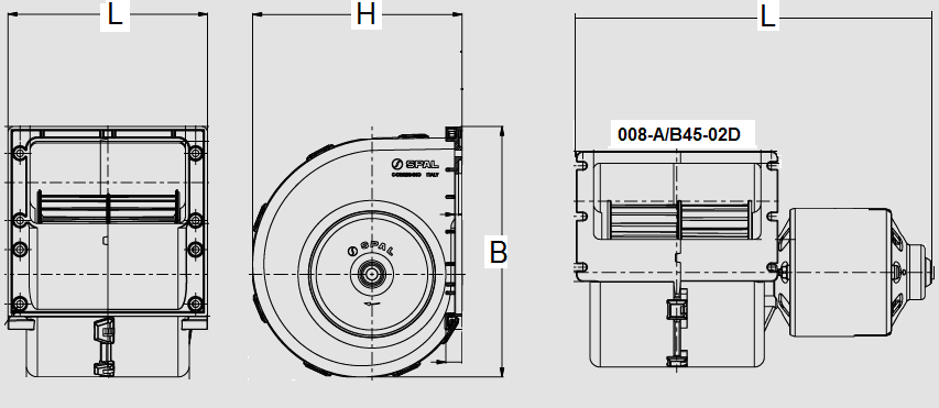 Enkelradialfläktar, serie 007-, 008-, 009- & 010- SP 3000 3123B 008-A37/C-42D 119x128x113 mm / 3-F 260 m³/h / 4,5 A SP 3000 3166 008-A100-93D 119x128x113 mm / 3-F 260 m³/h / 5,3 A SP 3000 3525