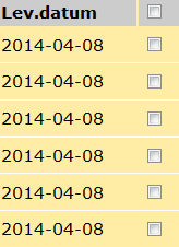 Hämtorder Registrera Hämtorder registreras i websesam när hämtning ska göras i brukarens hem (skrymmande hjälpmedel).