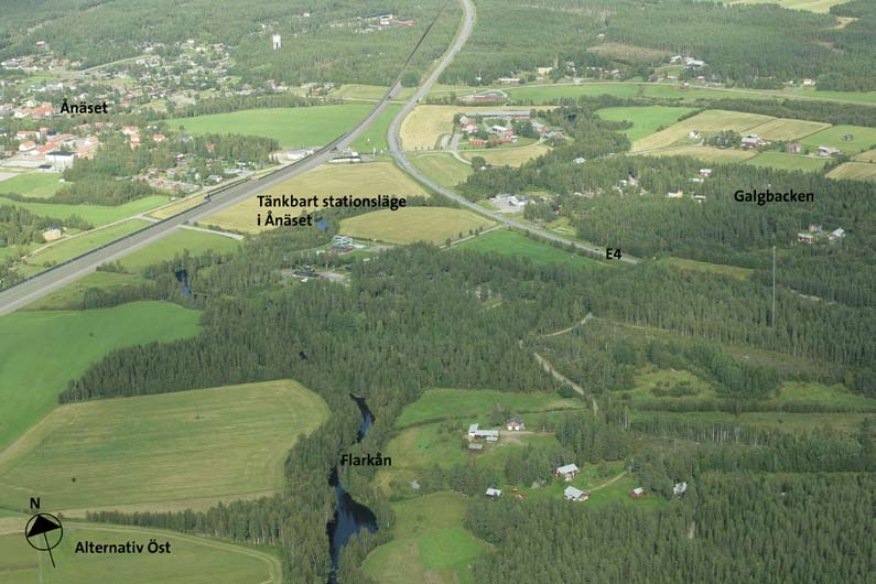 Värdefulla eller svåra passager Alternativ Öst passerar flera värdefulla områden där utformningen bör anpassas till omgivningens förutsättningar.