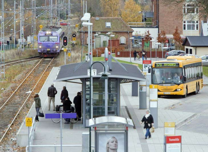 Figur 8.14.3 Alla resecentrum utmed Norrbotniabanan kommer att utformas så att de är lättillgängliga. Det ska vara lätt att hitta inom resecentrumanläggningen och till närbelägna målpunkter.