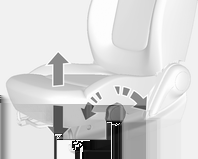 36 Stolar, säkerhetsfunktioner Ställa in stol 9 Fara Sitt inte närmare ratten än 25 cm för att möjliggöra säker utlösning av airbagen. 9 Varning Ställ aldrig in sätena under körning.