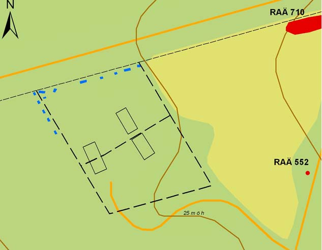 Figur 4. Schaktplan, Råby gård.