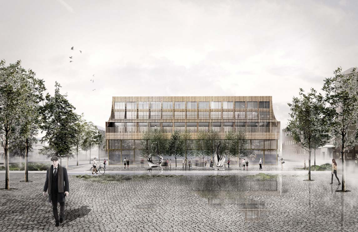 Gång- och cykelväg till Norrböle Möjligt resecentrum Möjligt resecentrum café, restaurang, service, kontor & handel Entrétorg resecentrum Södra +17,5 Järnv ägsga tan hkp h Inlastning baren Möjlig