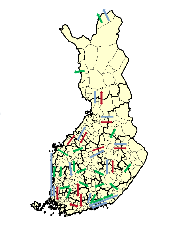 14 Savolax, där kommunerna söker sig till Norra Savolax och Norra Karelen. I utlåtandet från Södra Savolax förbund framförde man att landskapet samarbetar åt många olika håll inom olika branscher.