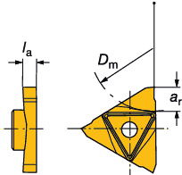 PARTNG AND GROOVNG CoroCut 3 nserts AVSTCKNNG OC SPÅRSVARVNNG CoroCut 3 Skär CoroCut 3 Ämnen N123T3 Skäreggshöjd N123U3 Skäreggshöjd Slipningsanvisningar, se teknisk guide.