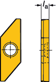 PARTNG AND GROOVNG CoroCut XS nserts CoroCut XS Skär AVSTCKNNG OC SPÅRSVARVNNG CoroCut XS skär Gängning V-profil 60 MATR Skär i högerutförande MATL Skär i vänsterutförande -C -N -A -C -N -A