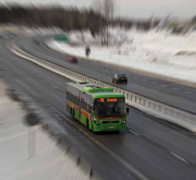 30 147 Foto: Matthias Pfeil der och slitage. Under tiden ökar behovet av drifts- och underhållsåtgärder. Under året genomfördes en viktig renovering av bussdepån i Trosa.