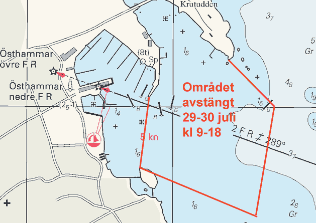Nr 121 6 Pråm och utmärkning i Lugnviksfjärden / Barge and buoyage at Lugnviksfjärden Sjöfartsverket Gävle. Publ.