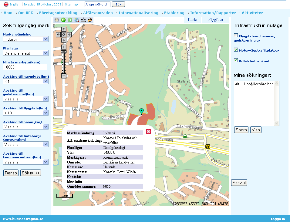 Business Region Göteborg AB, BRG Bra mall. Kan med fördel användas för många e-tjänster med kartstöd, ex.