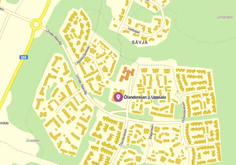 SITUATIONSPLAN Linnéas resväg Brf Linneas utsikt består av lägenheter. lägenheter i hus (höghuset) och lägenheter i hus två. Ytterligare hus med omkring 0 lägenheter kommer att byggas i andra etappen.
