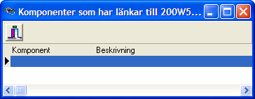 Till komponent Till trädstruktur Till fastighet Används för att koppla dokument till komponenter. Lägger markerade dokument till egen definierad struktur i fliken Struktur i fönstret Dokumentträd.