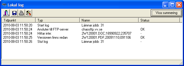 Definiera lagring Startar dialog för att definiera lagringsplats för dokument som inte tidigare lämnats till databasen.